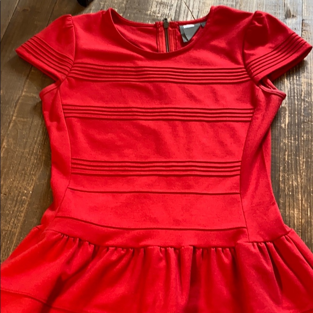 red ladies dress